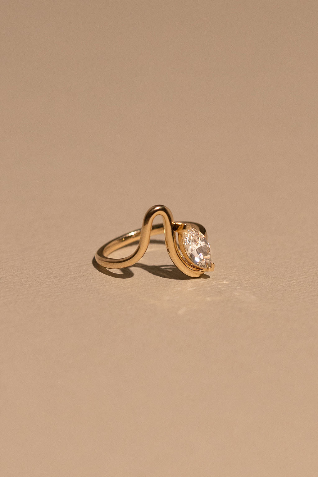 2.0CT Marquise Lab Grown Diamond Bypass Engagement Ring