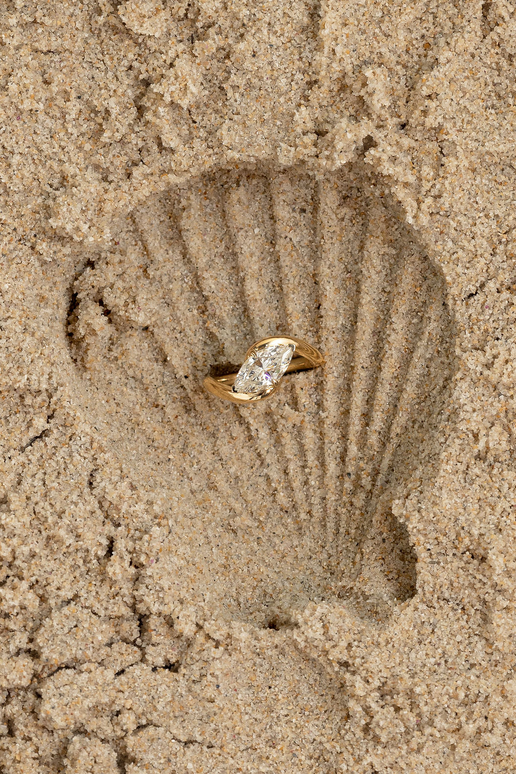 2.0CT East West Marquise Lab Grown Diamond Bypass Engagement Ring