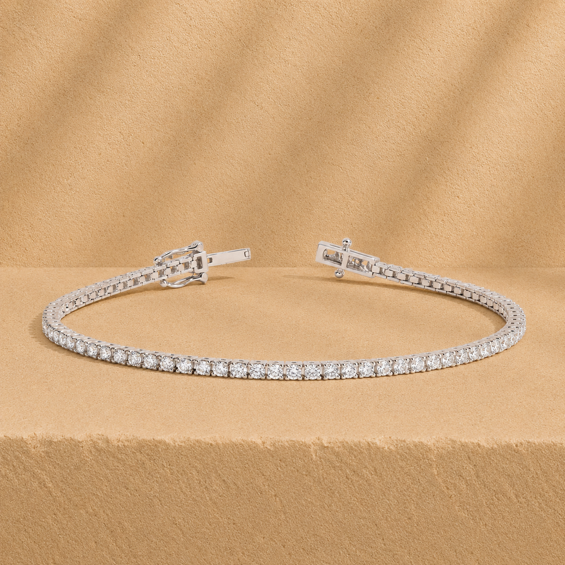 2.0tcw Round Lab Grown Diamond Tennis Bracelet