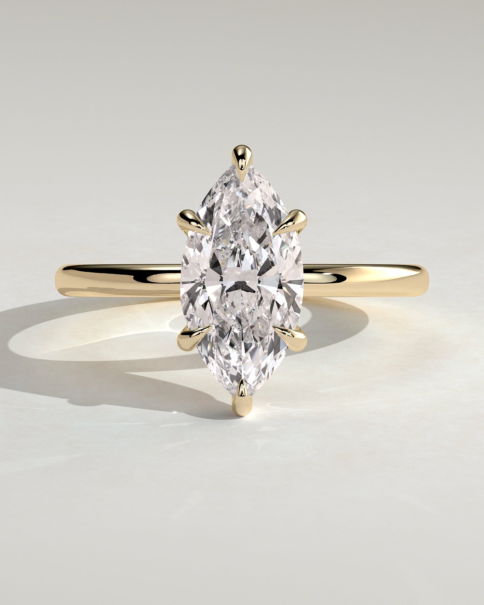 2.0CT Marquise Lab Grown Diamond Solitaire Engagement Ring