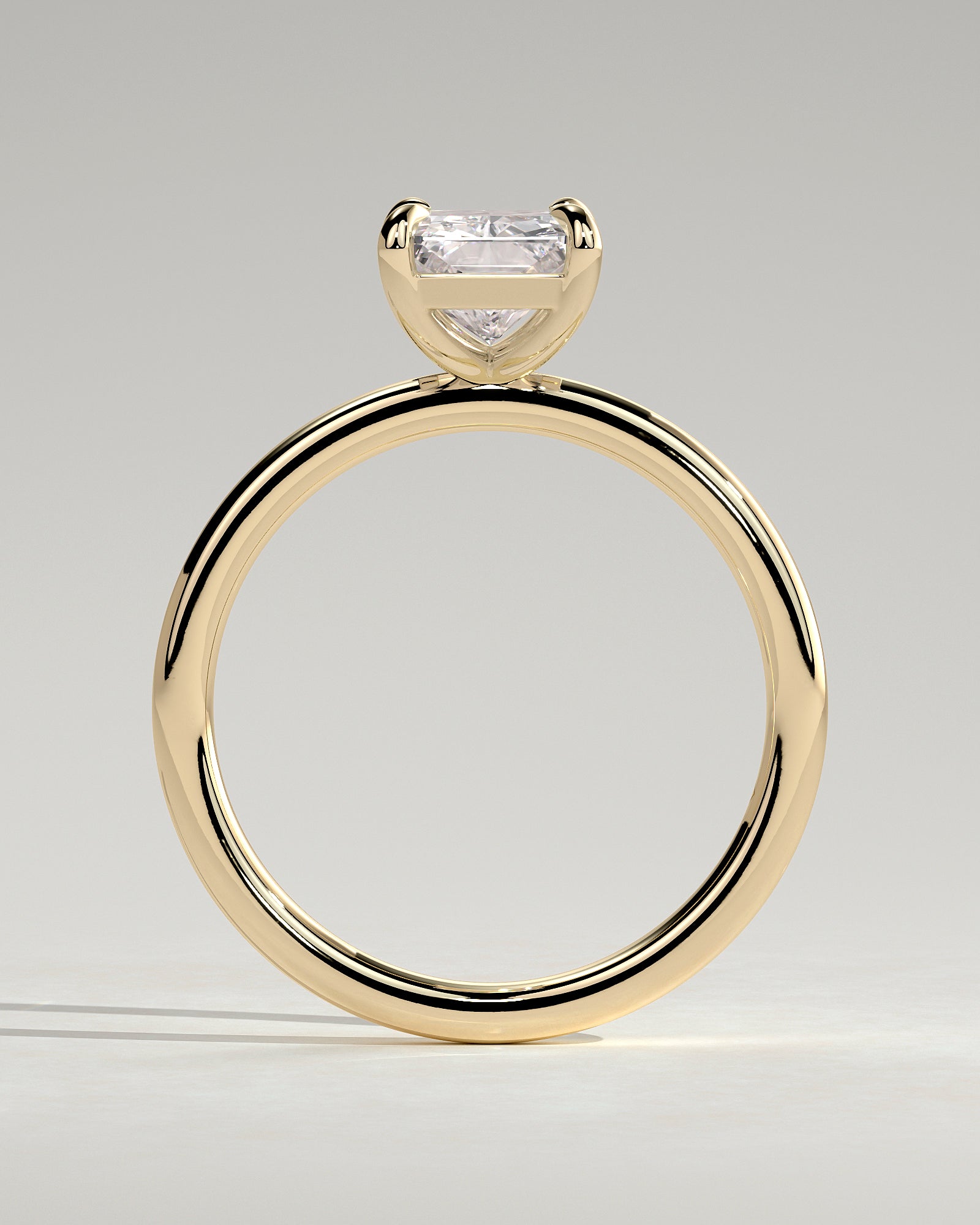 2.0CT Radiant Lab Grown Diamond Solitaire Engagement Ring