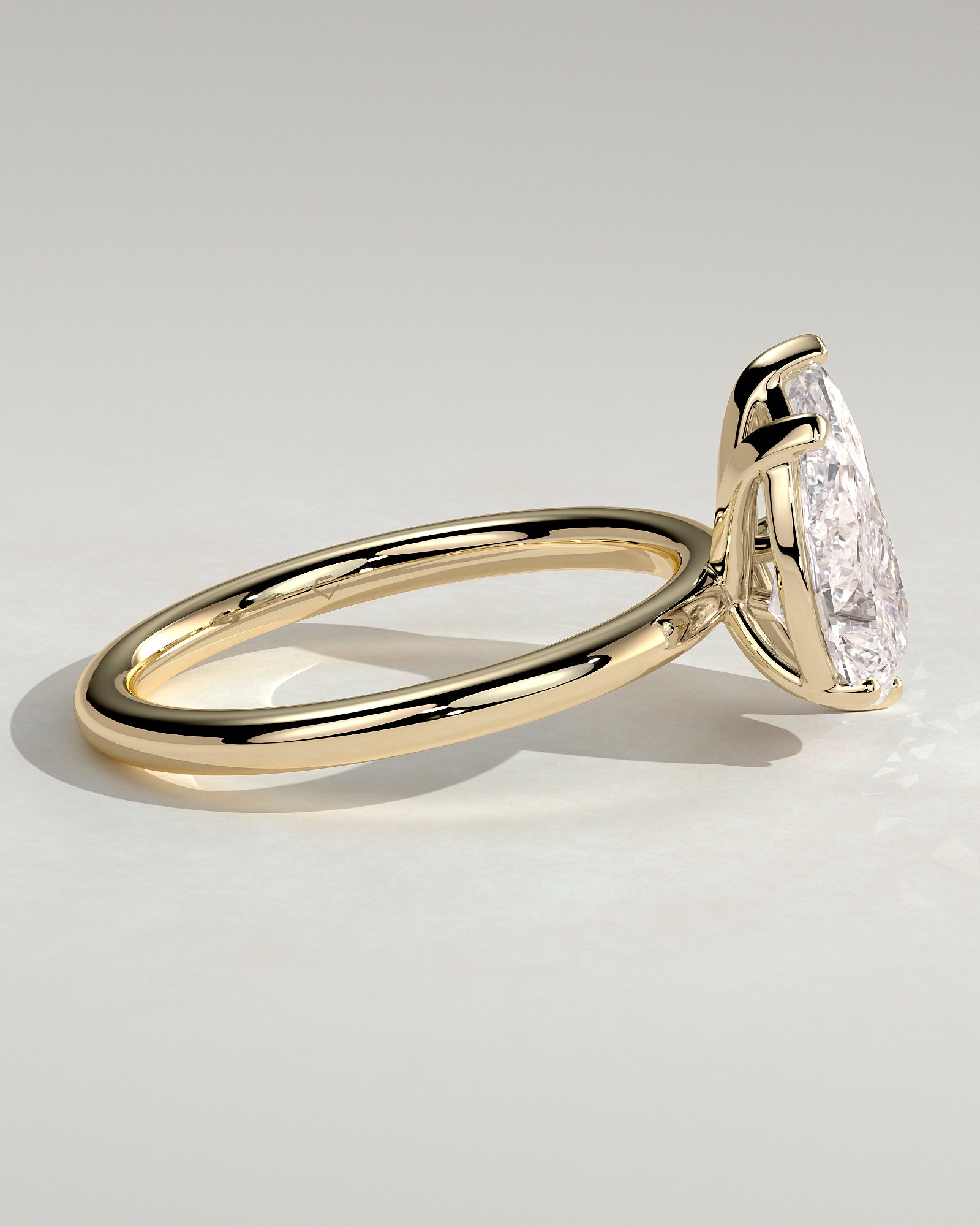 1.80CT Pear & 1.50CT Marquise Lab Grown Diamond Toi et Moi Engagement Ring
