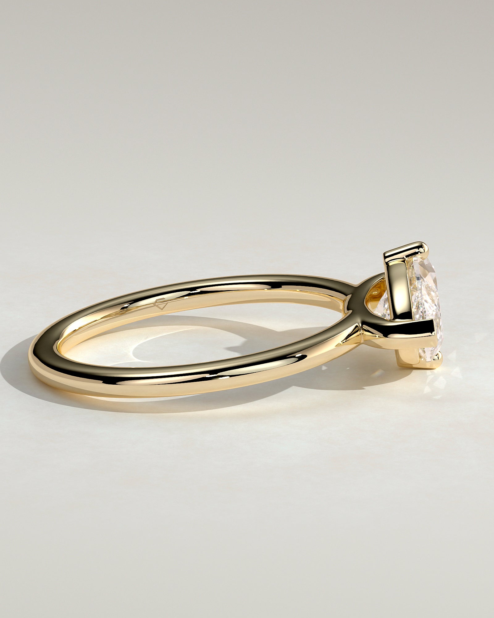 2.0CT East West Marquise Lab Grown Diamond Solitaire Engagement Ring