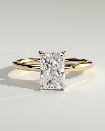 2.0CT Radiant Lab Grown Diamond Solitaire Engagement Ring