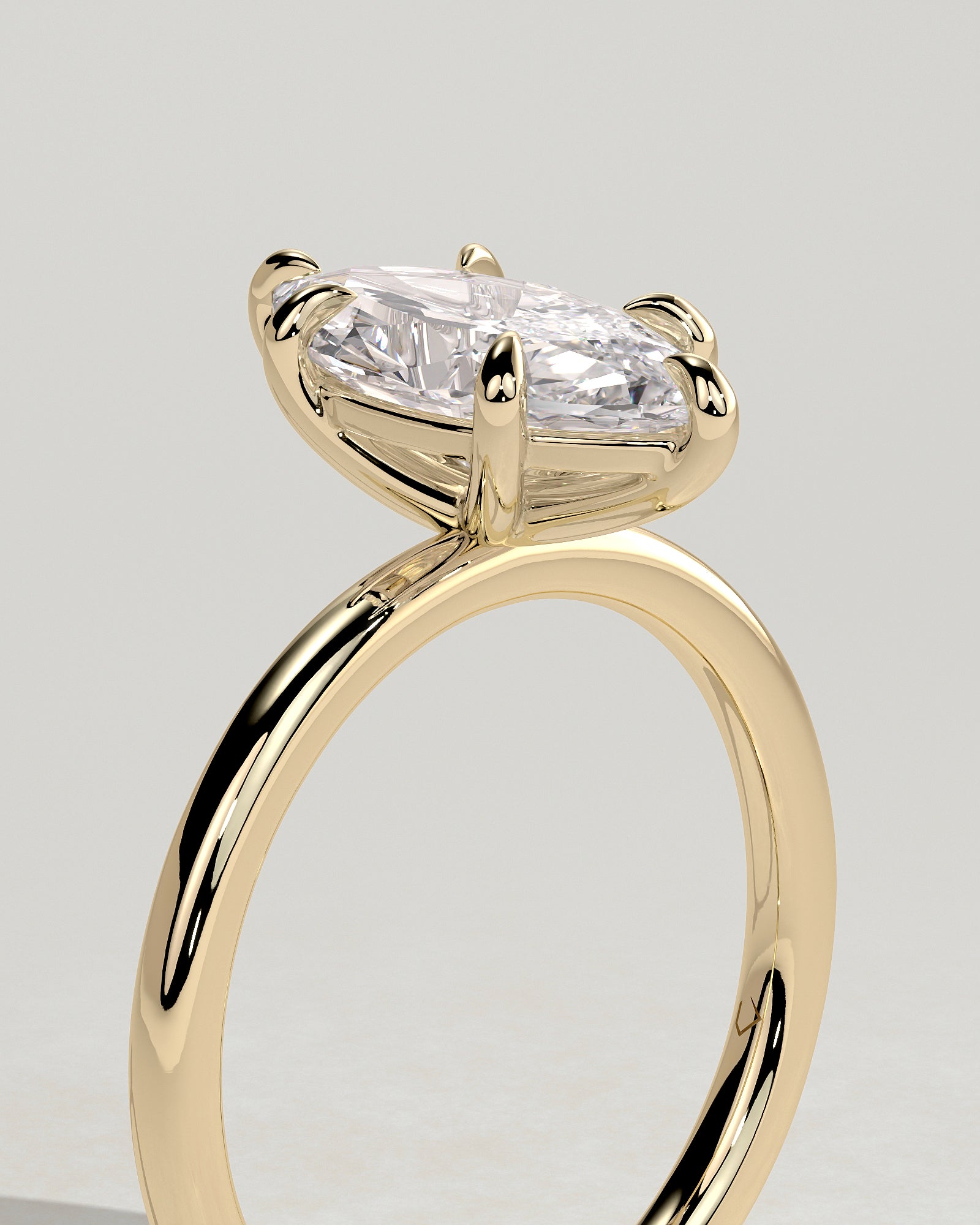 2.0CT Marquise Lab Grown Diamond Solitaire Engagement Ring