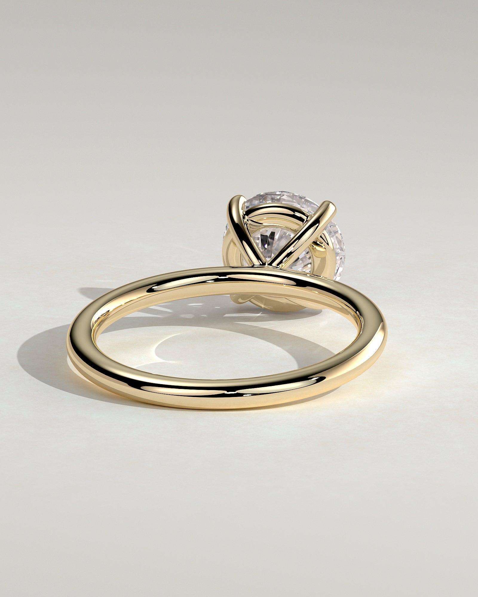 2.0CT Round Lab Grown Diamond Solitaire Engagement Ring