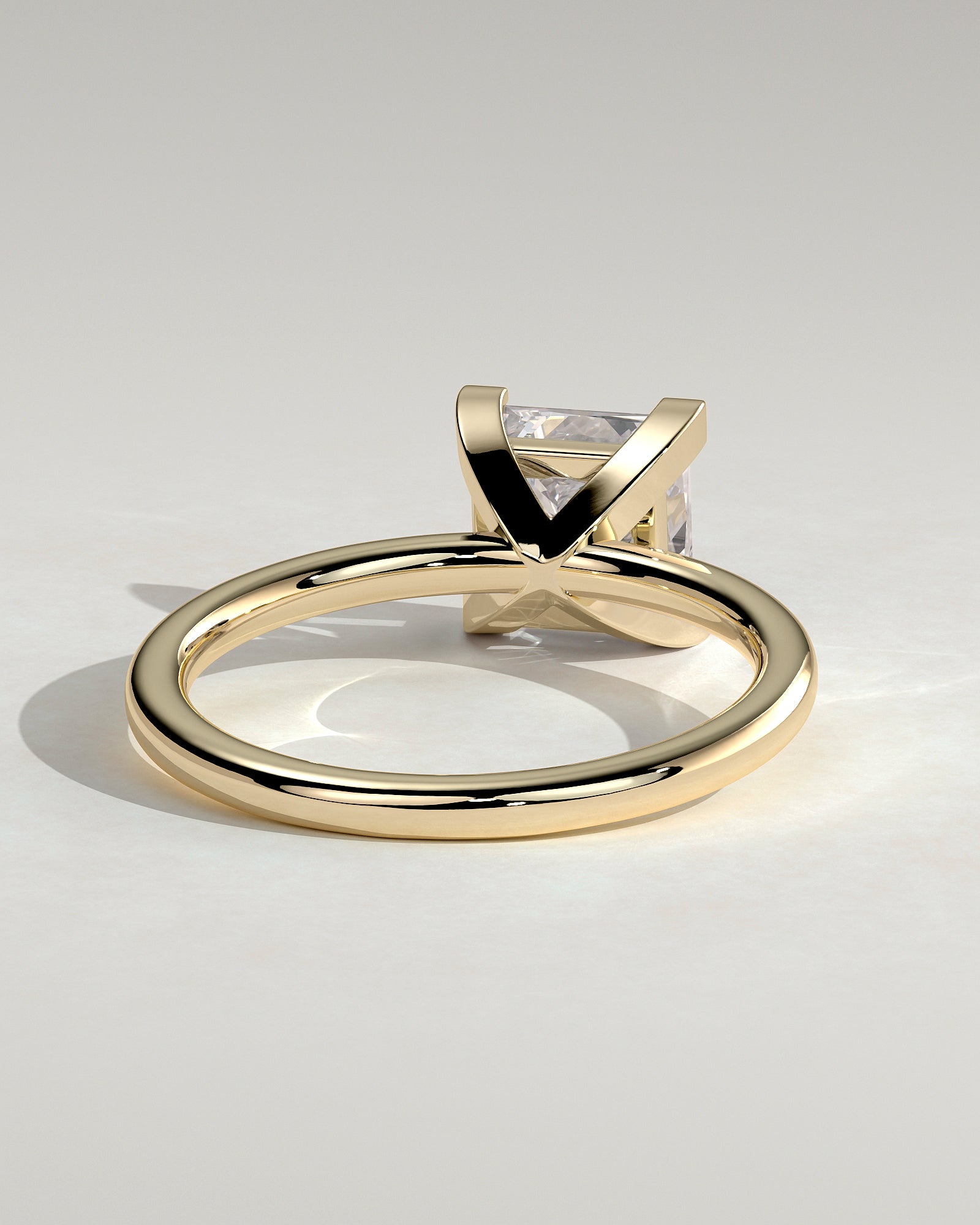 2.0CT Princess Lab Grown Diamond Solitaire Engagement Ring