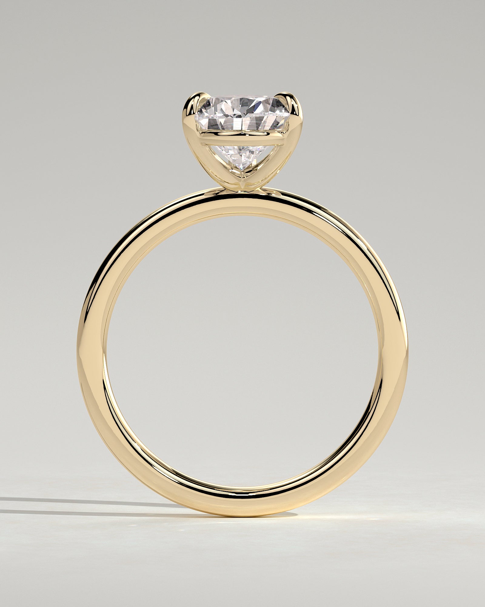 2.0CT Pear Lab Grown Diamond 3 Claw Prongs Solitaire Engagement Ring