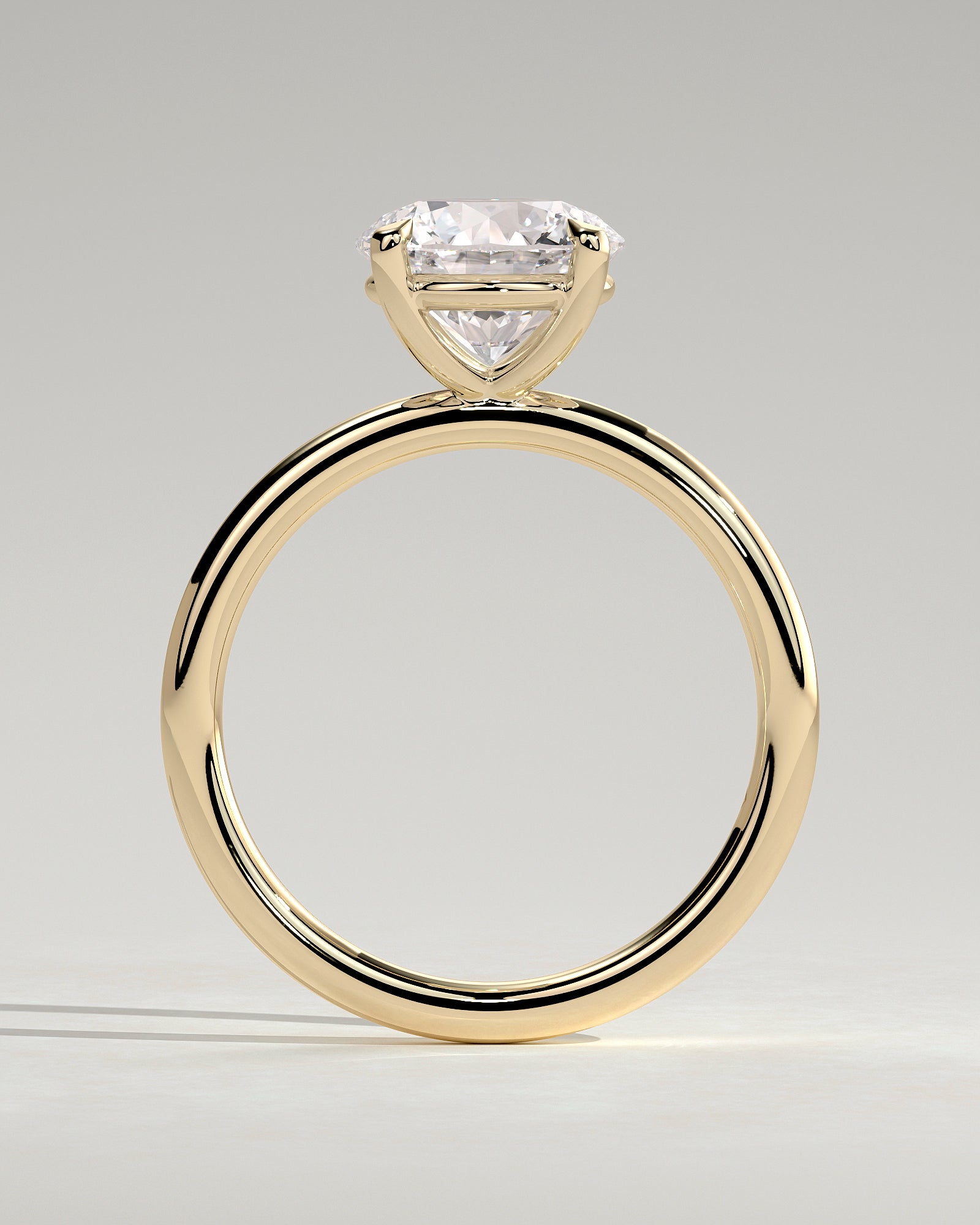 2.0CT Round Lab Grown Diamond Solitaire Engagement Ring