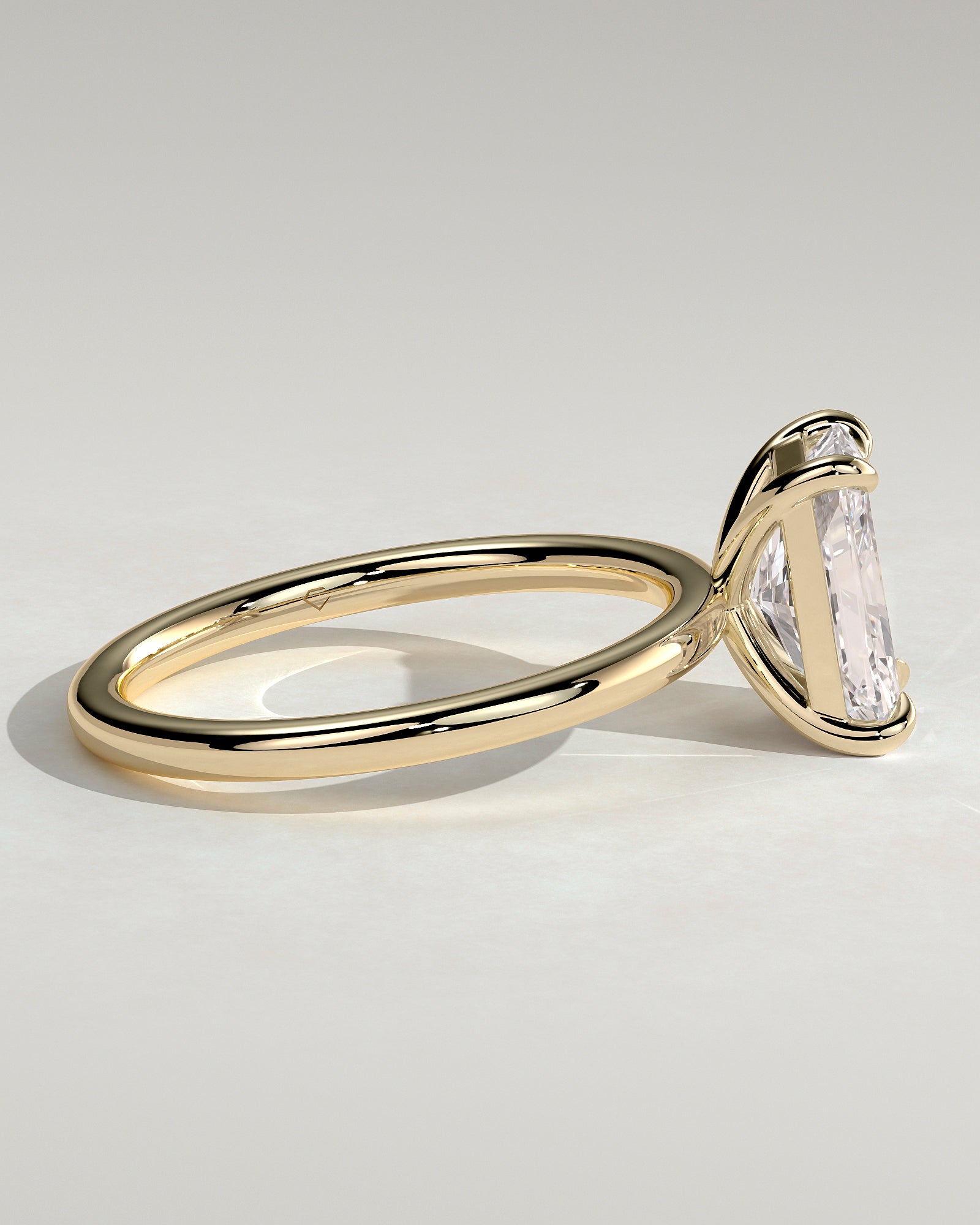 2.0CT Radiant Lab Grown Diamond Solitaire Engagement Ring