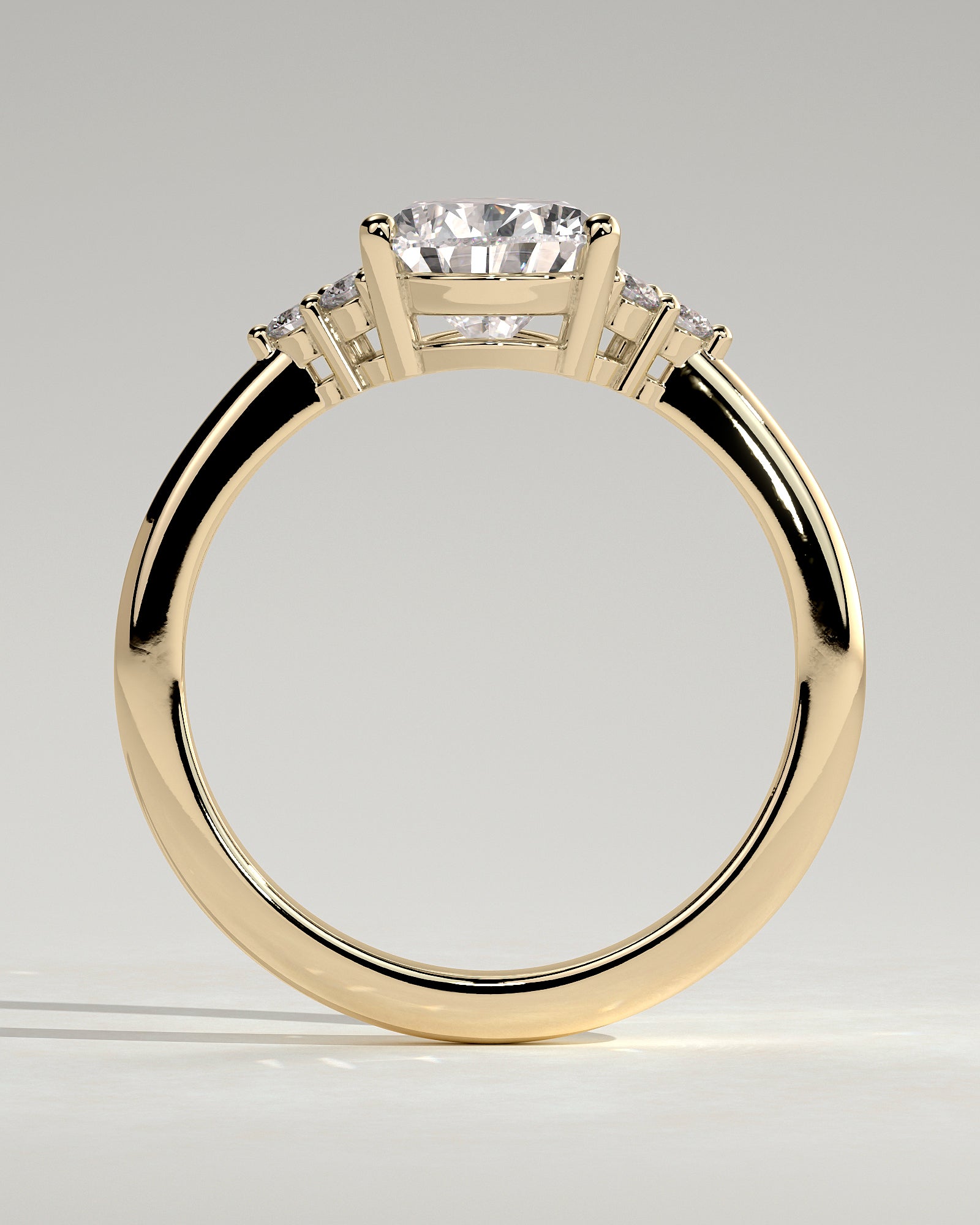 2.0CT Pear Cut Lab Grown Diamond Cluster Engagement Ring