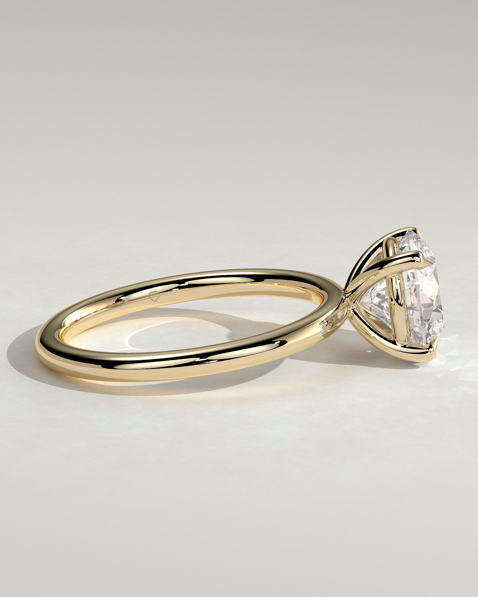 2.0CT Round Lab Grown Diamond Solitaire Engagement Ring