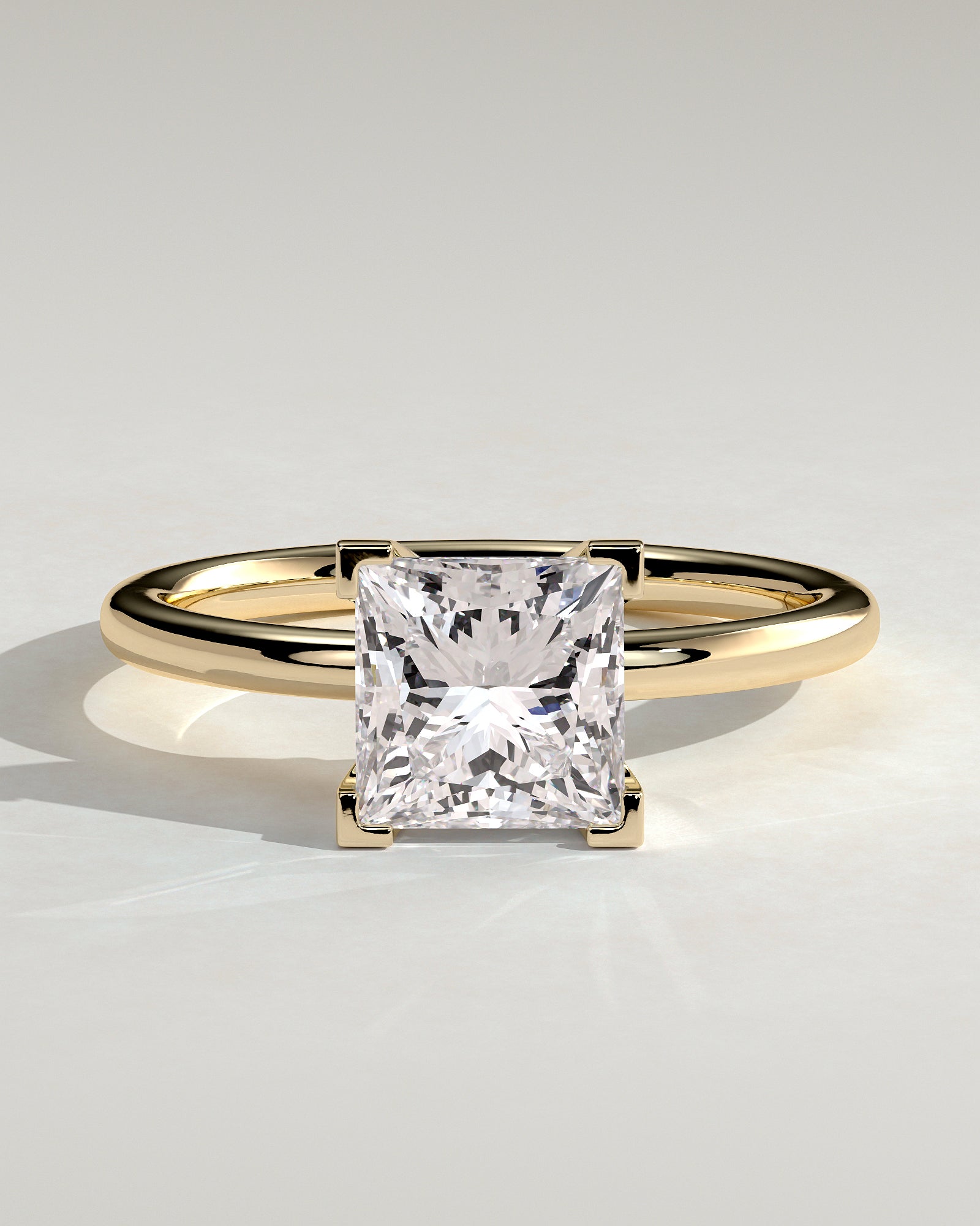 2.0CT Princess Lab Grown Diamond Solitaire Engagement Ring