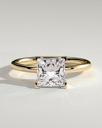 2.0CT Princess Lab Grown Diamond Solitaire Engagement Ring