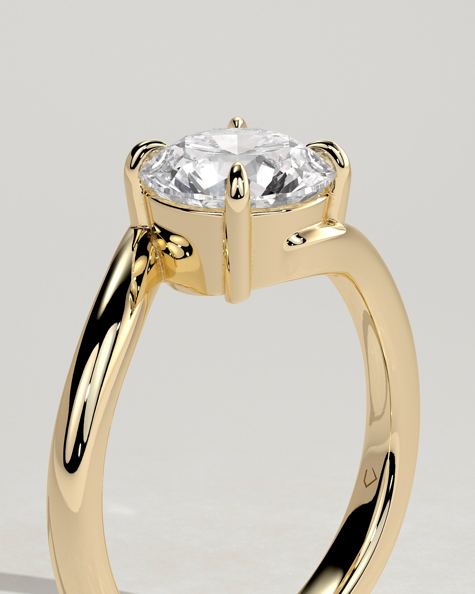 2.0CT Round Lab Grown Diamond Bypass Engagement Ring