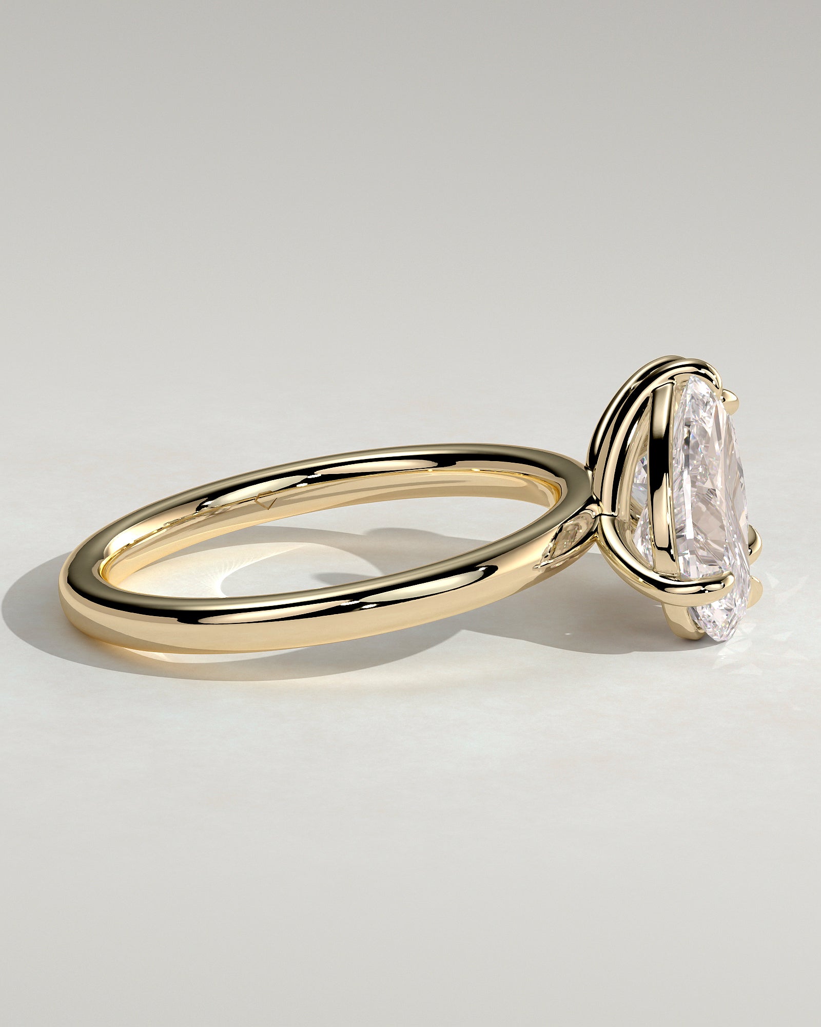 1.65CT Pear & 1.65CT Princess Lab Grown Diamond Toi et Moi Engagement Ring