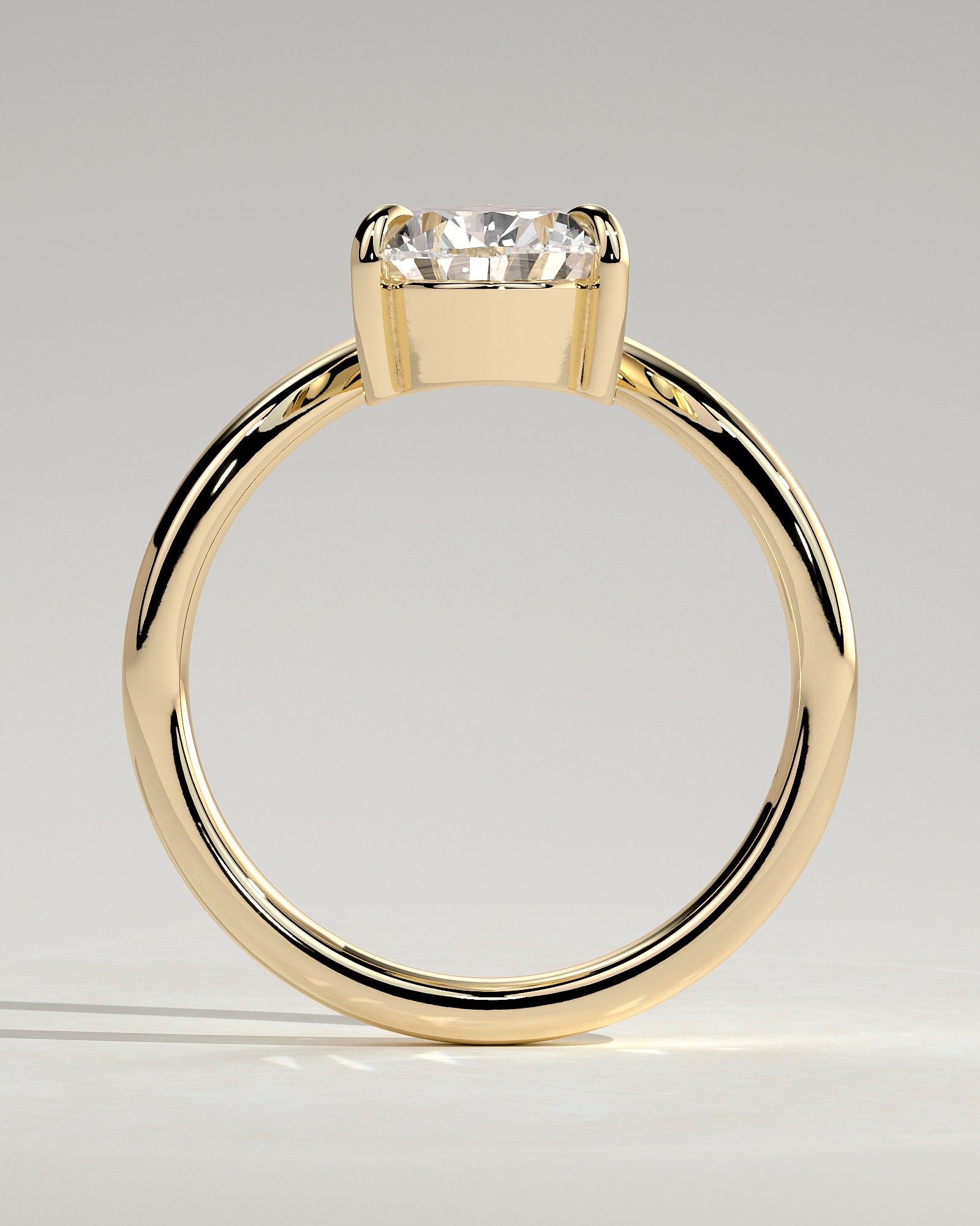 2.0CT Pear Lab Grown Diamond Curved Engagement Ring