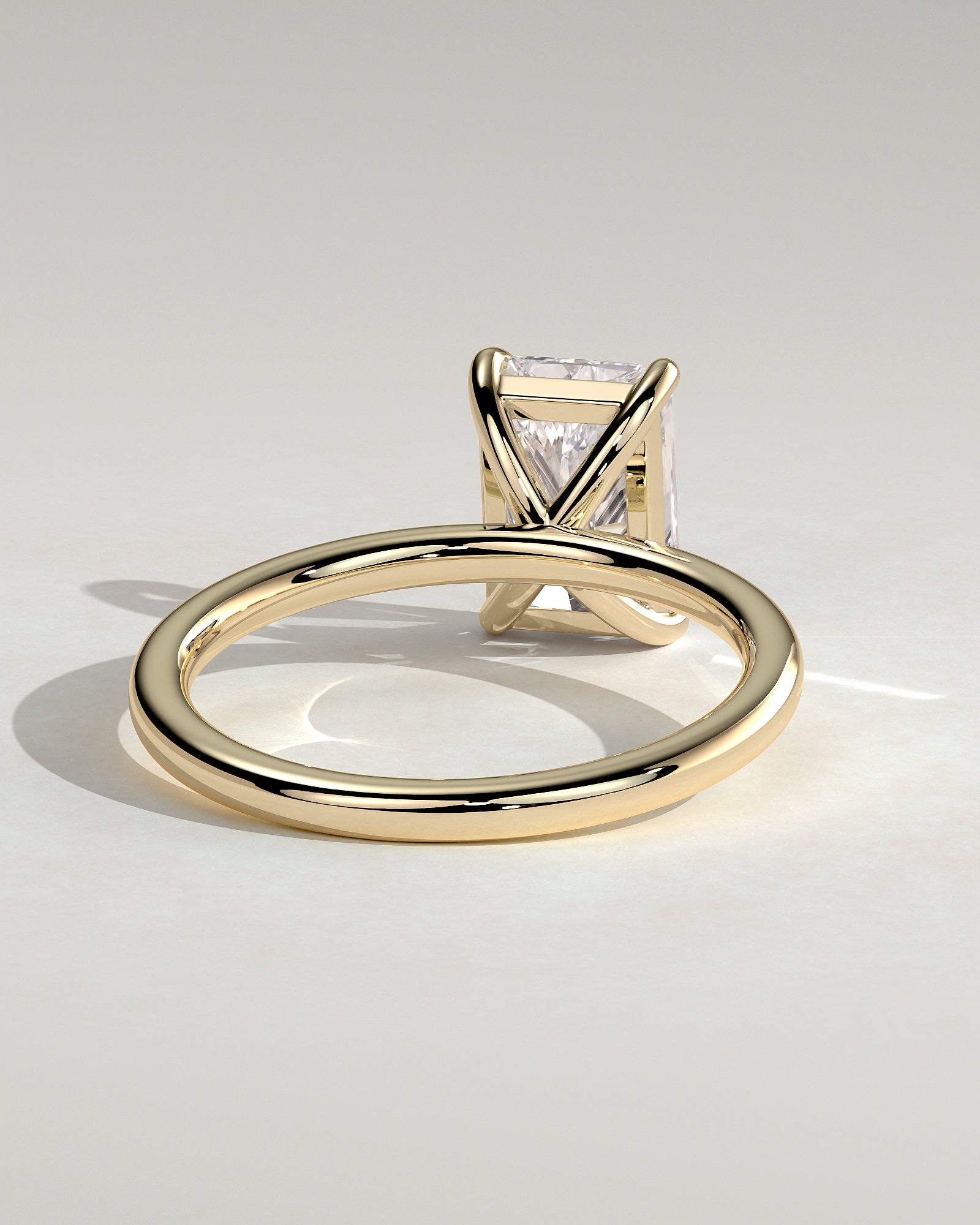 2.0CT Radiant Lab Grown Diamond Solitaire Engagement Ring