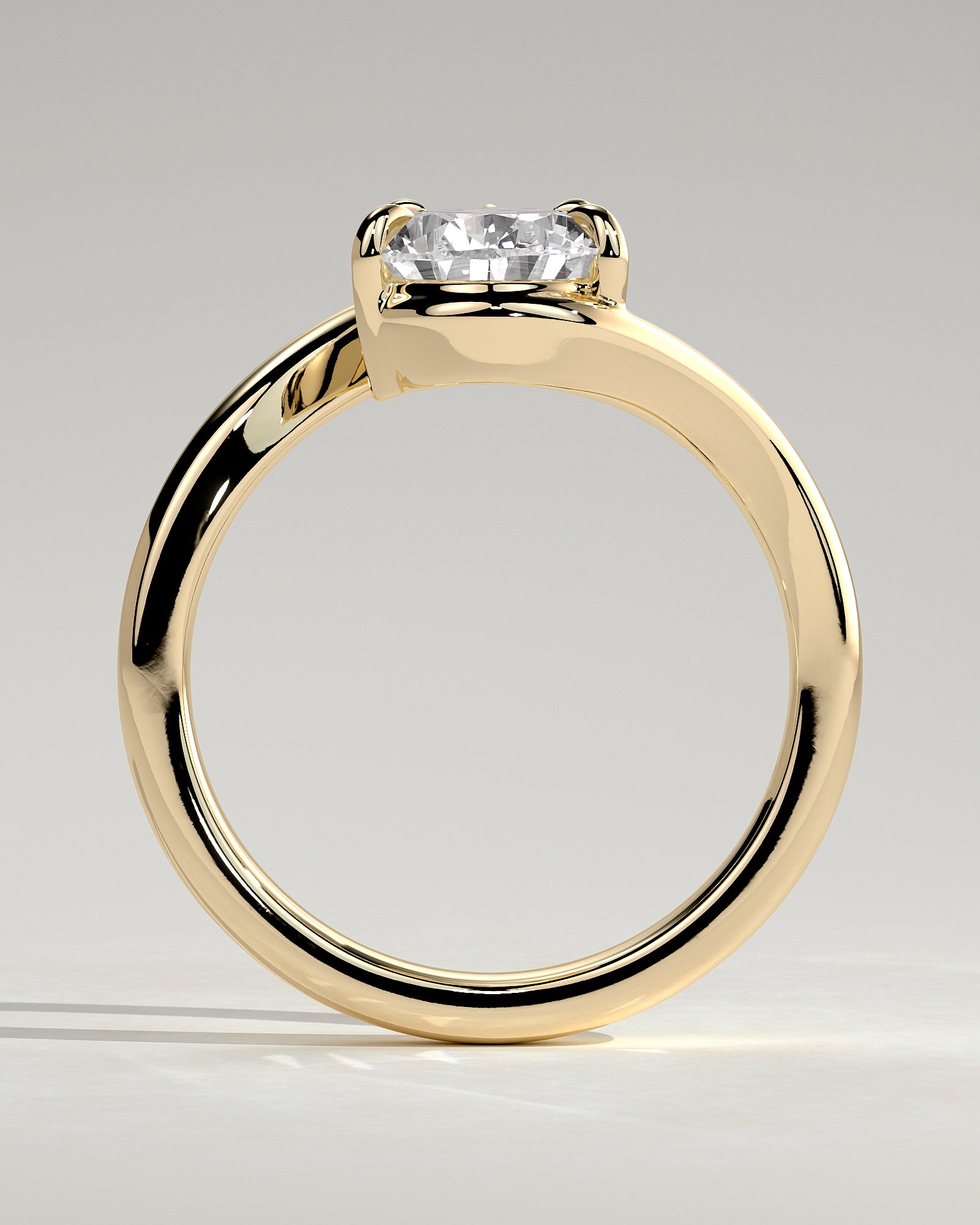 2.0CT Pear Lab Grown Diamond Bypass Engagement Ring