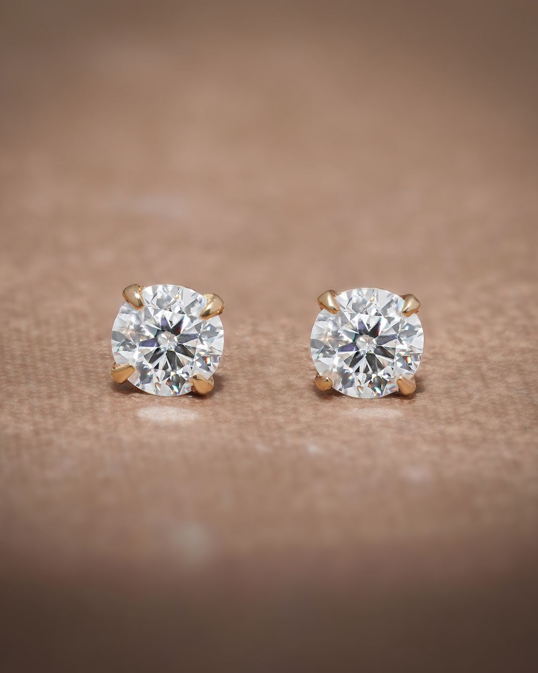 Round & Oval Lab Grown Diamond Front Back Drop Jacket Earrings