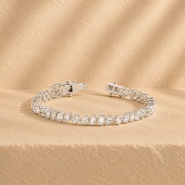 Mixed Shape Lab Grown Diamond Tennis Bracelet