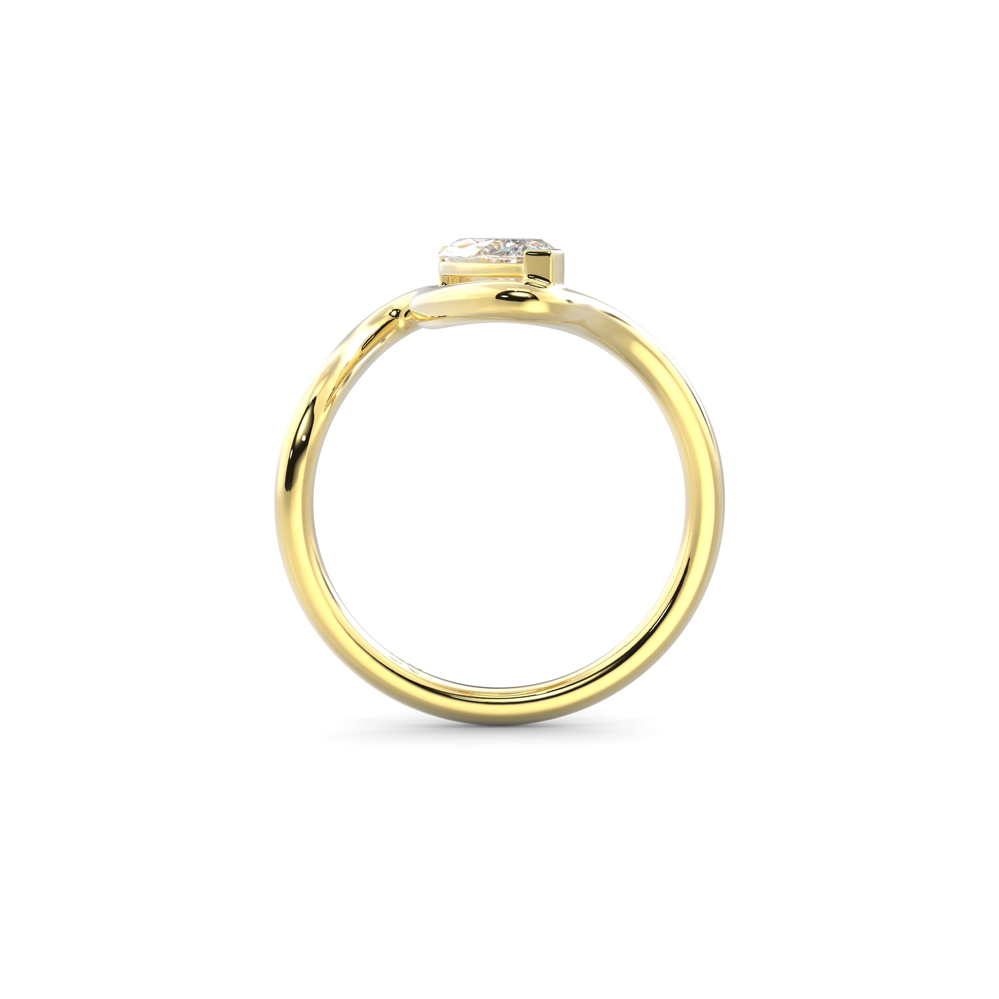 2.0CT Marquise Lab Grown Diamond Bypass Engagement Ring