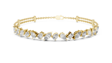 Mixed Shape Lab Grown Diamond Bracelet