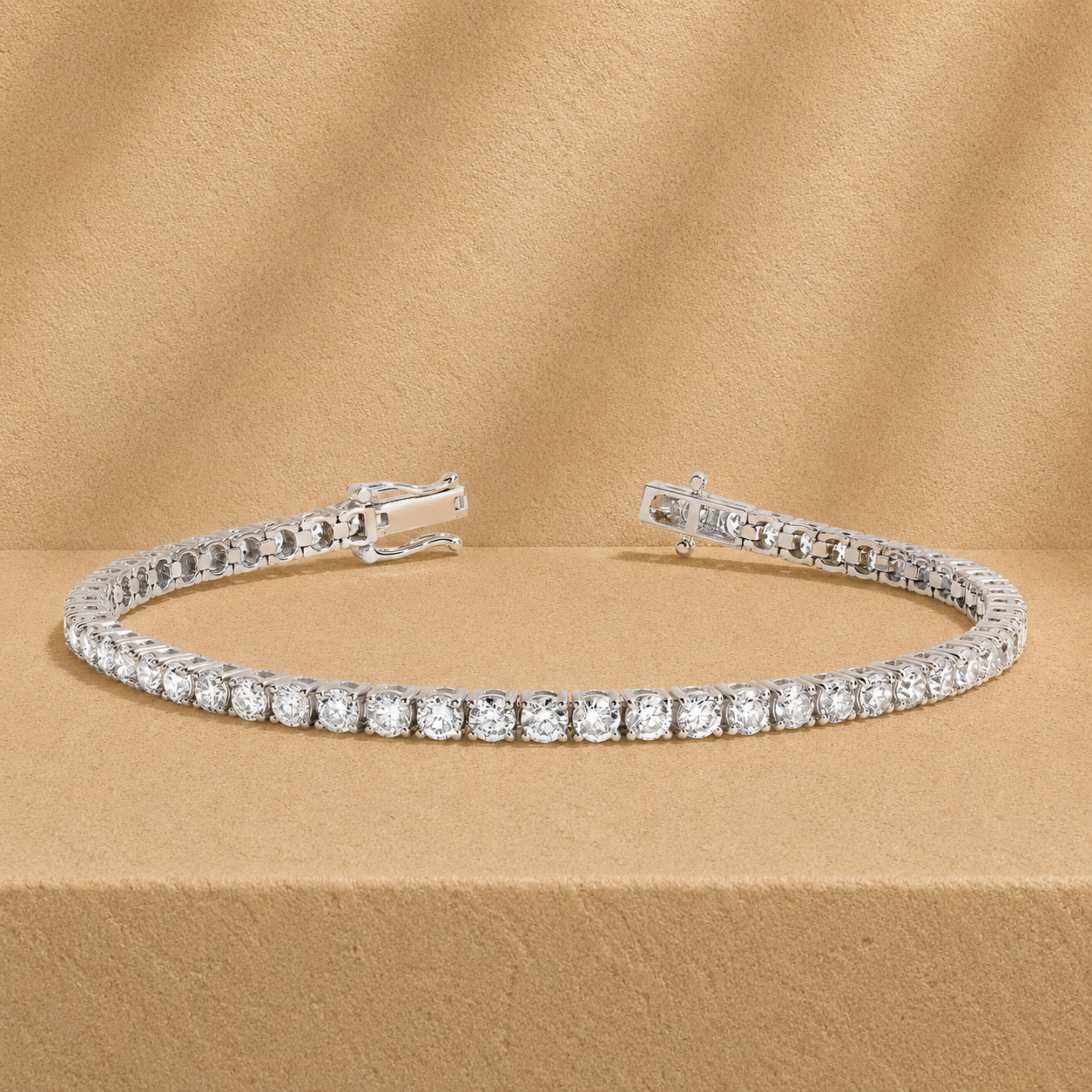 5.0ct Round Lab Grown Diamond Tennis Bracelet