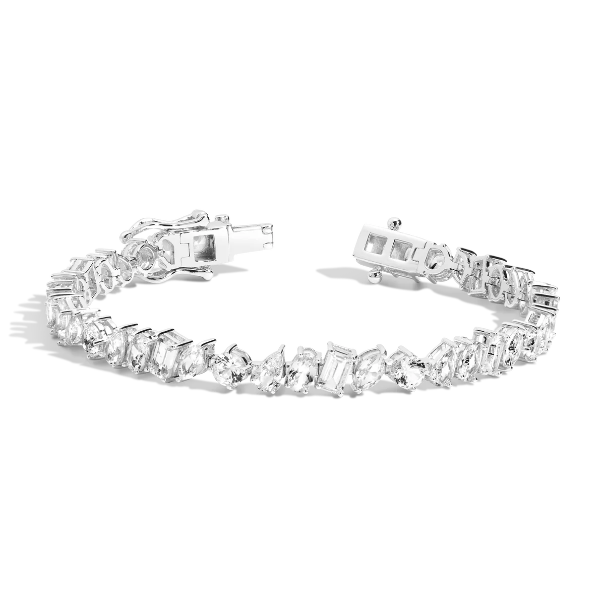 Mixed Shape Lab Grown Diamond Tennis Bracelet