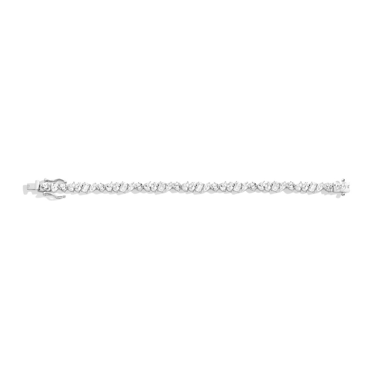 Mixed Shape Lab Grown Diamond Tennis Bracelet