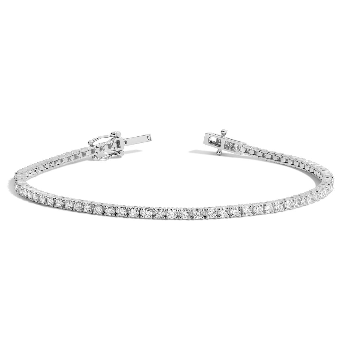 2.0tcw Round Lab Grown Diamond Tennis Bracelet