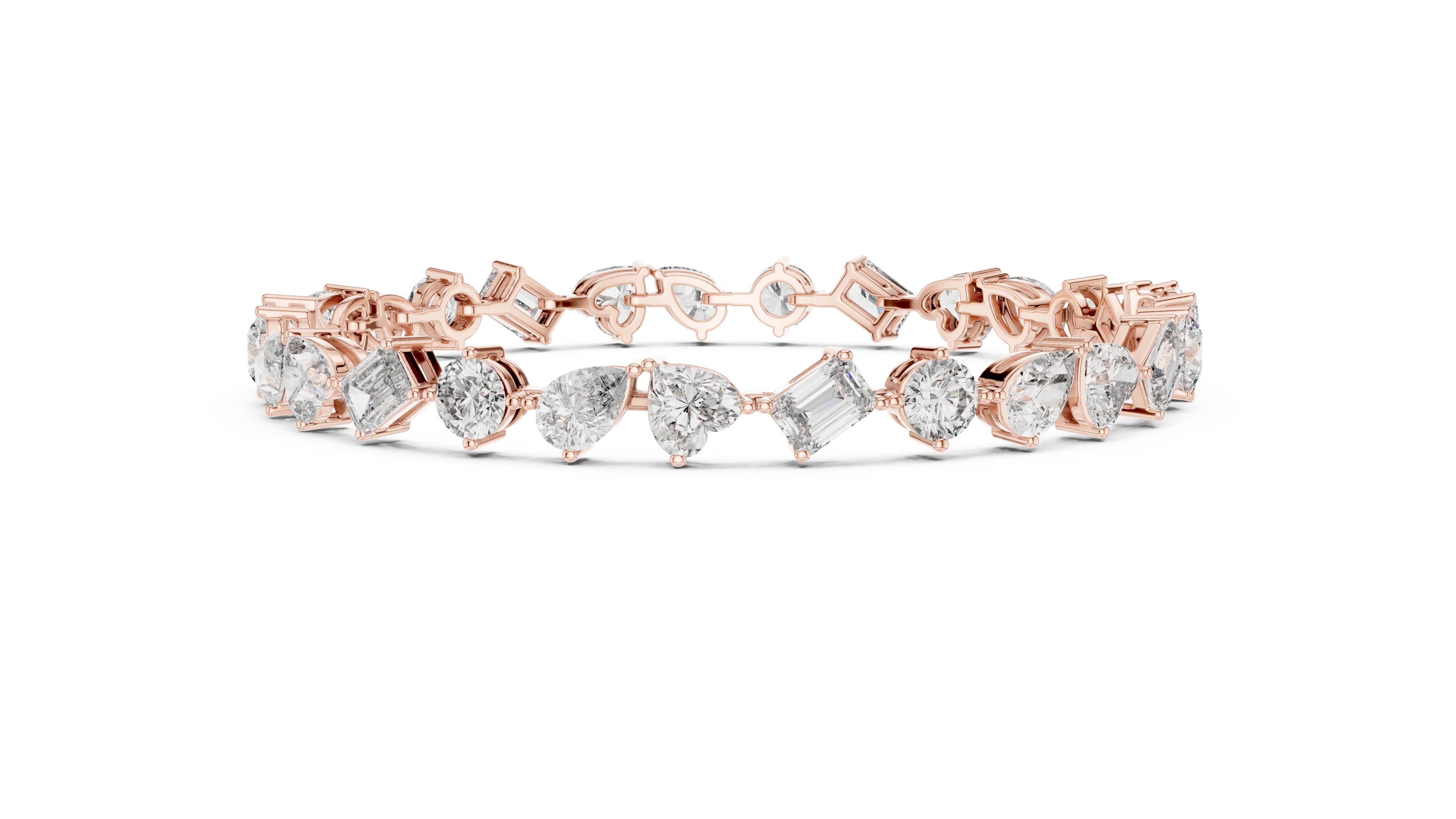 Fancy Multi Shape Lab Grown Diamond Bracelet