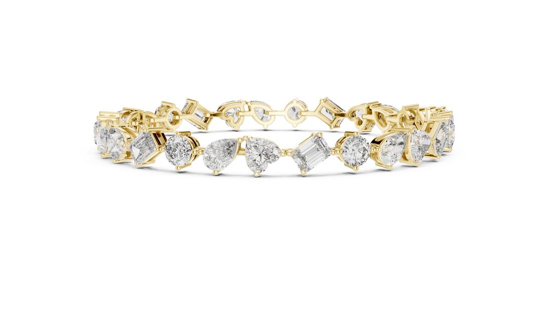 Fancy Multi Shape Lab Grown Diamond Bracelet