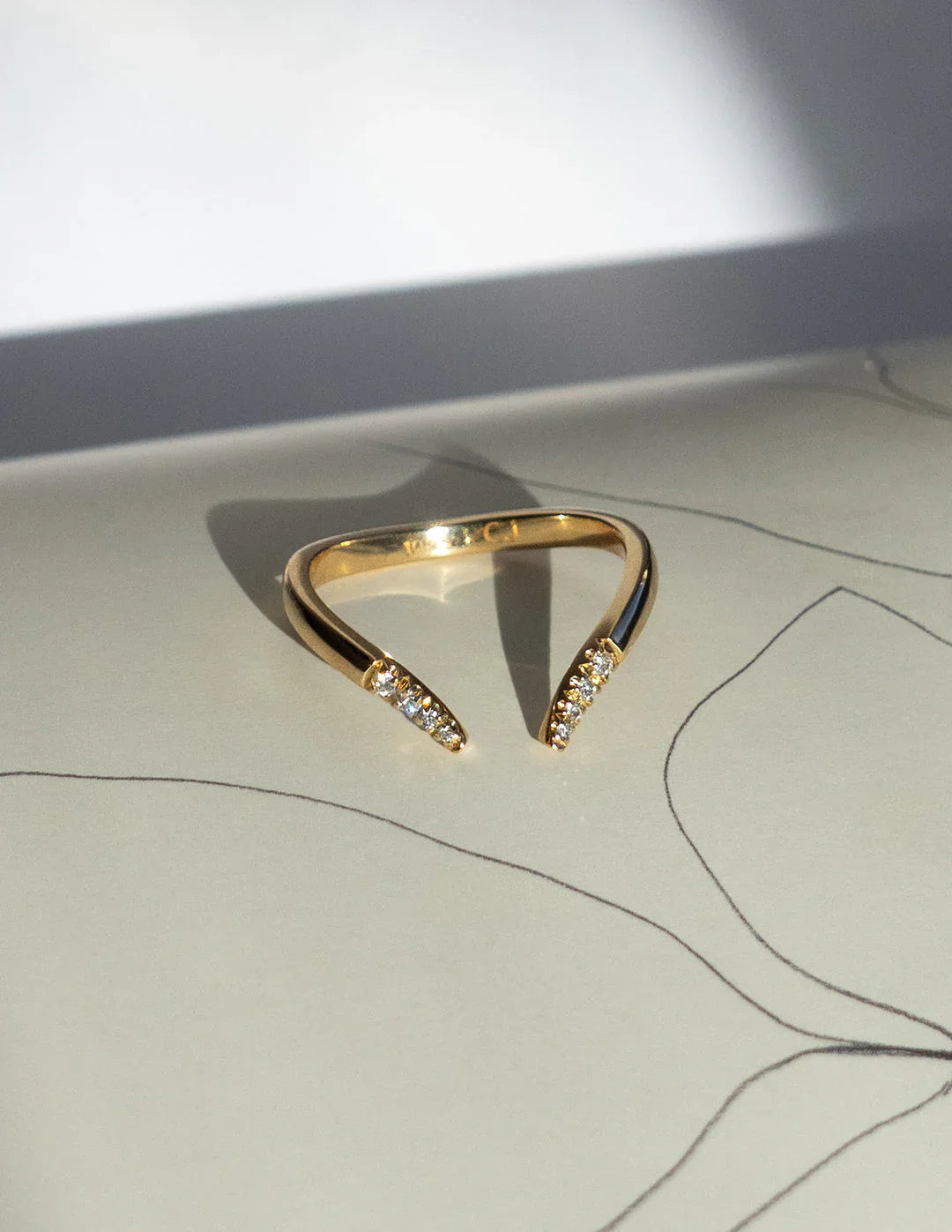 2.0CT Oval Lab Grown Diamond Unique Ring With Open Cuff Diamond Band