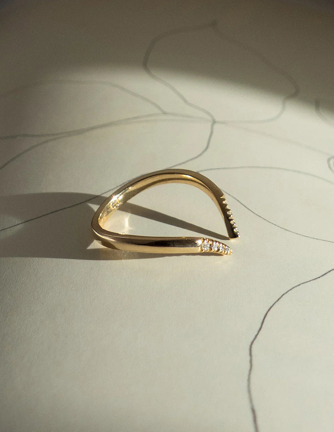 2.0CT Oval Lab Grown Diamond Unique Ring With Open Cuff Diamond Band