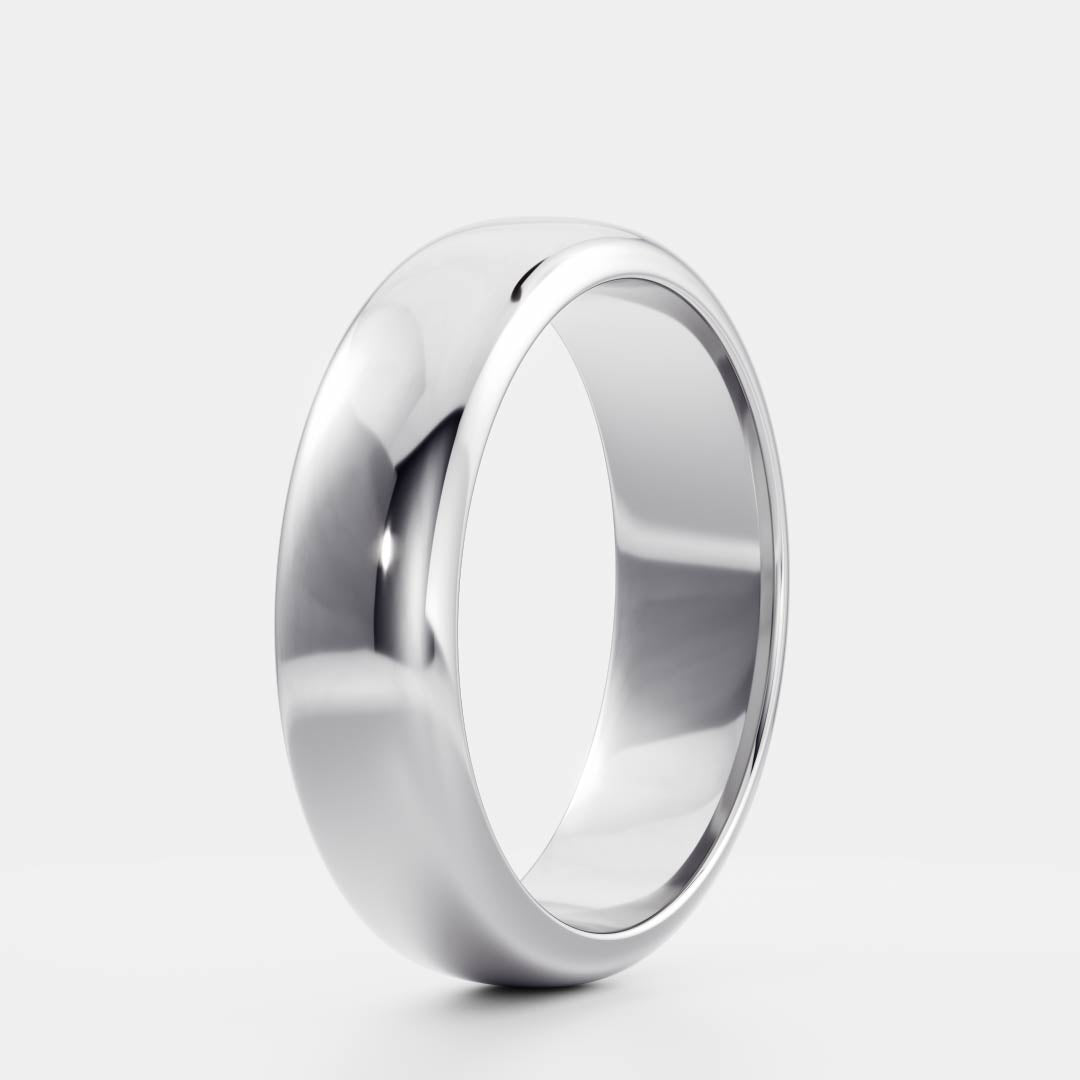 14K Solid Gold Classic Men's Wedding Band