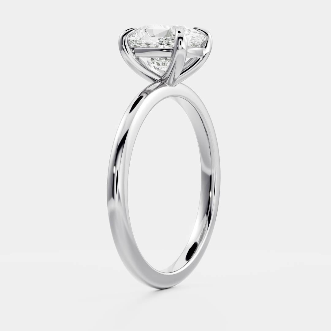 The Ophelia Ring - Elongated Cushion Solitaire