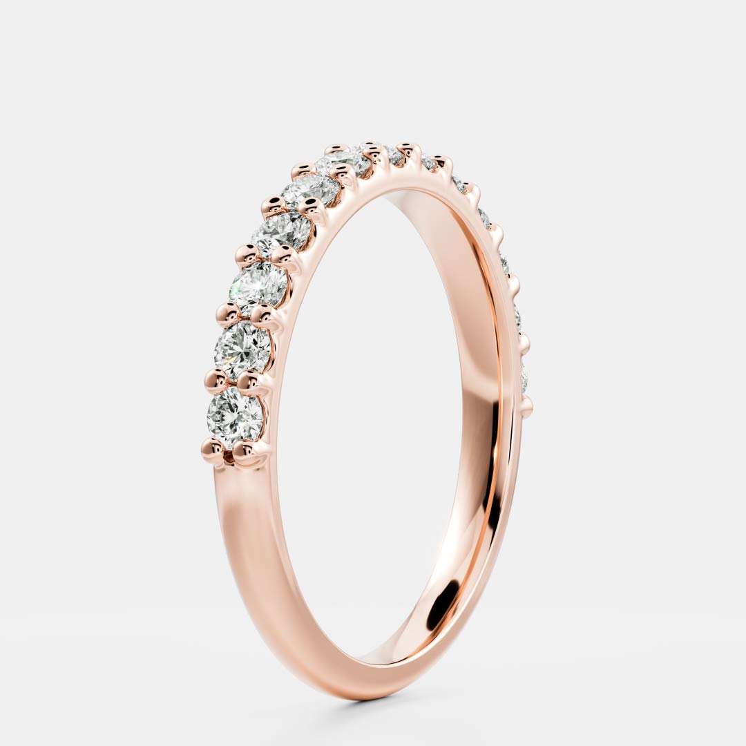 The Skylar Ring - Large Pavé Band