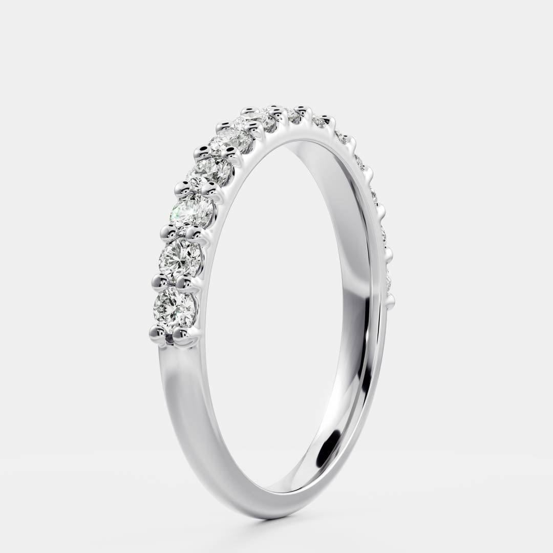 The Skylar Ring - Large Pavé Band