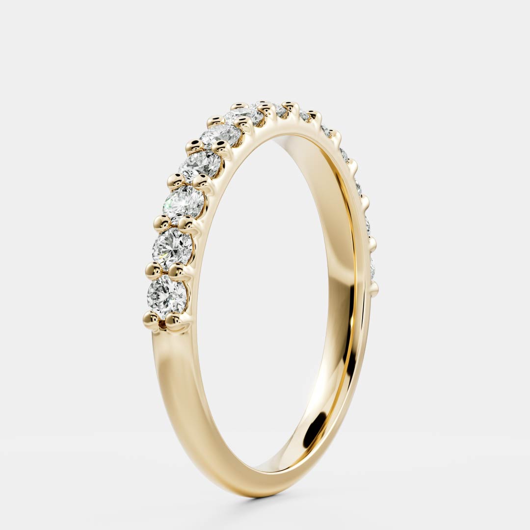The Skylar Ring - Large Pavé Band