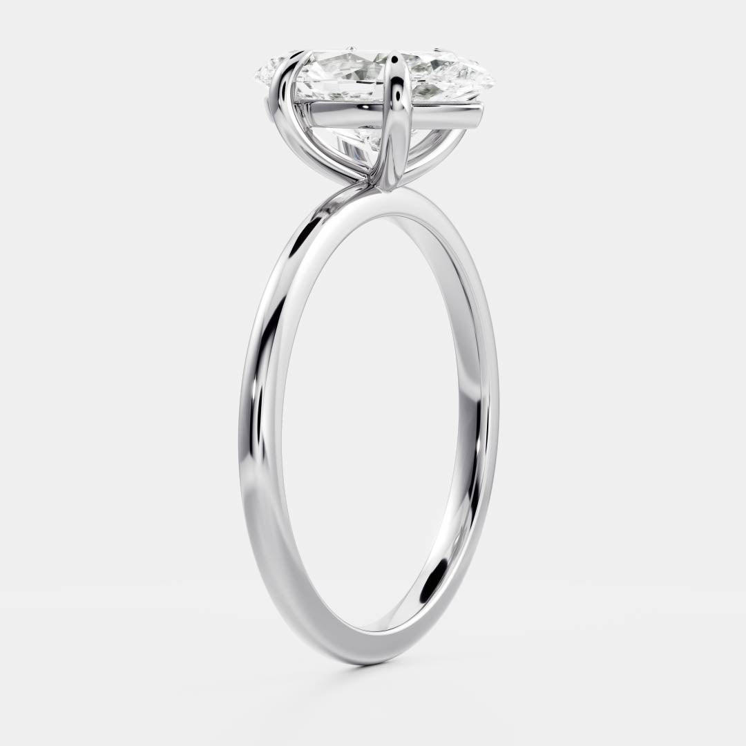 The Arie Ring - Marquise Solitaire