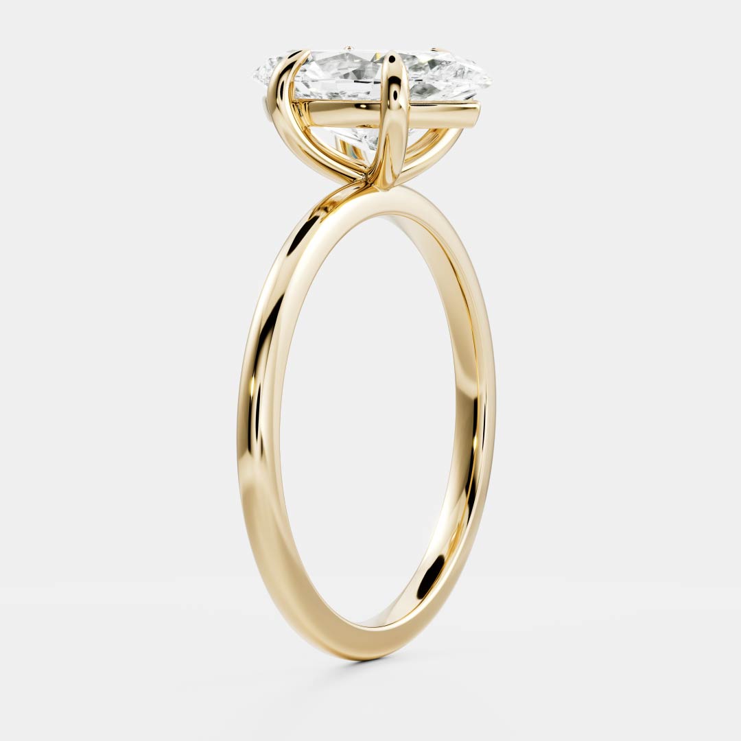 The Arie Ring - Marquise Solitaire