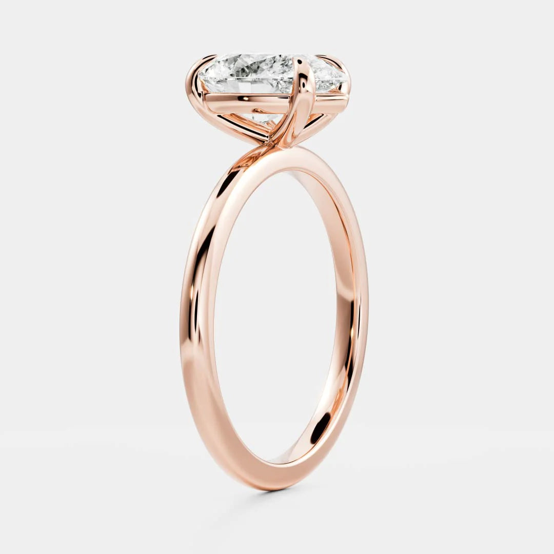 1.50CT Pear Cut Lab Grown Diamond Solitaire Engagement Ring