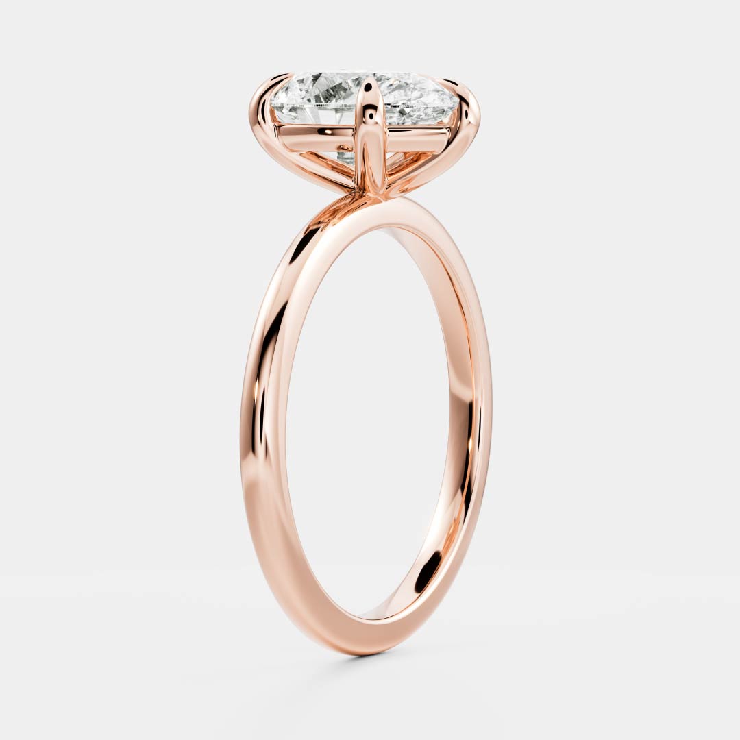 1.50CT Pear Cut Lab Grown Diamond Solitaire Engagement Ring
