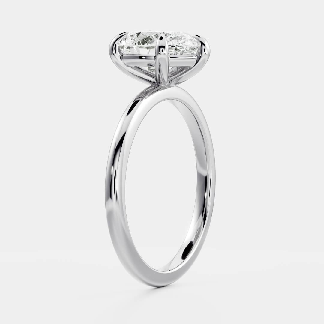 The Sophia Ring - Pear Solitaire