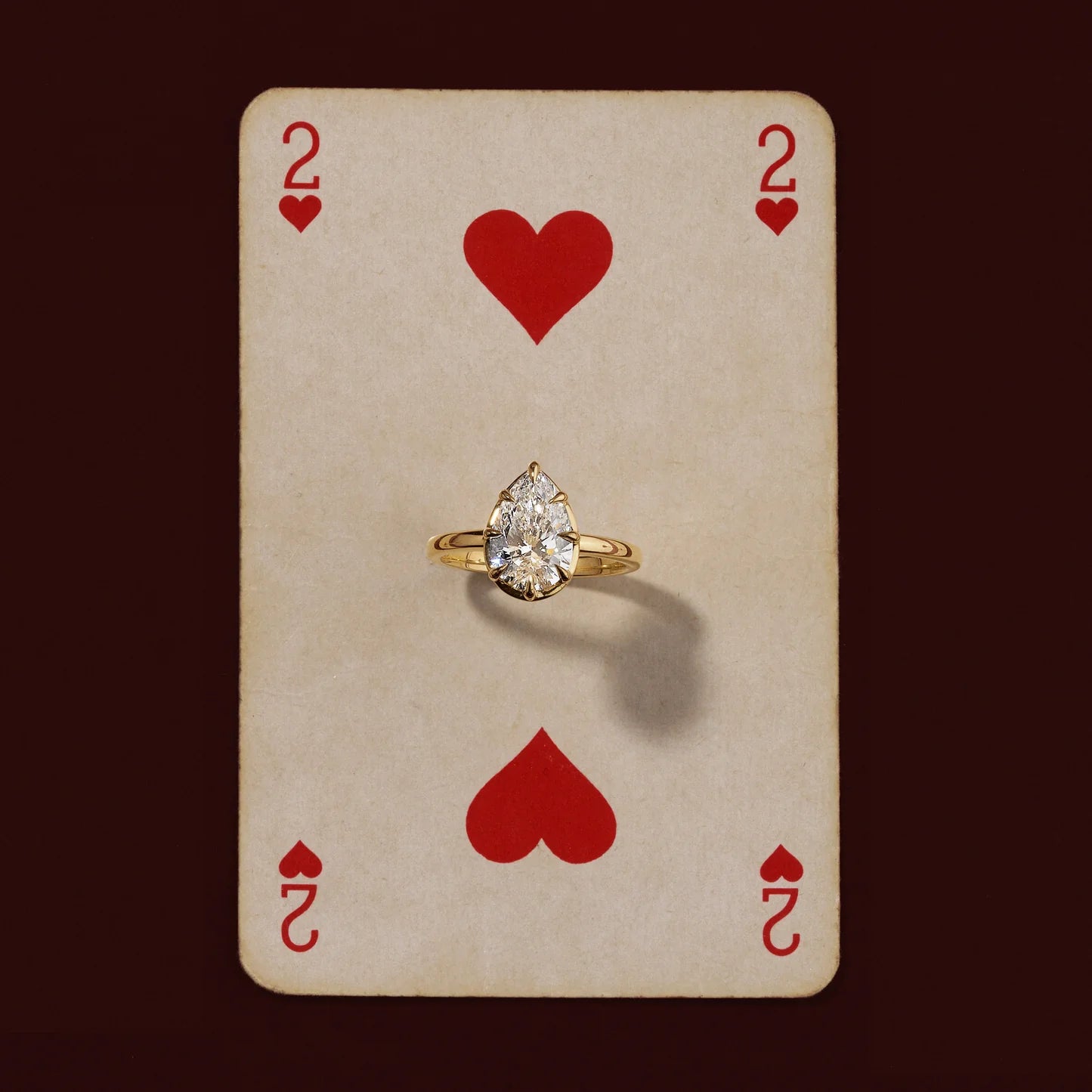 2.50CT Pear Cut Lab Grown Diamond Bezel Solitaire Engagement Ring