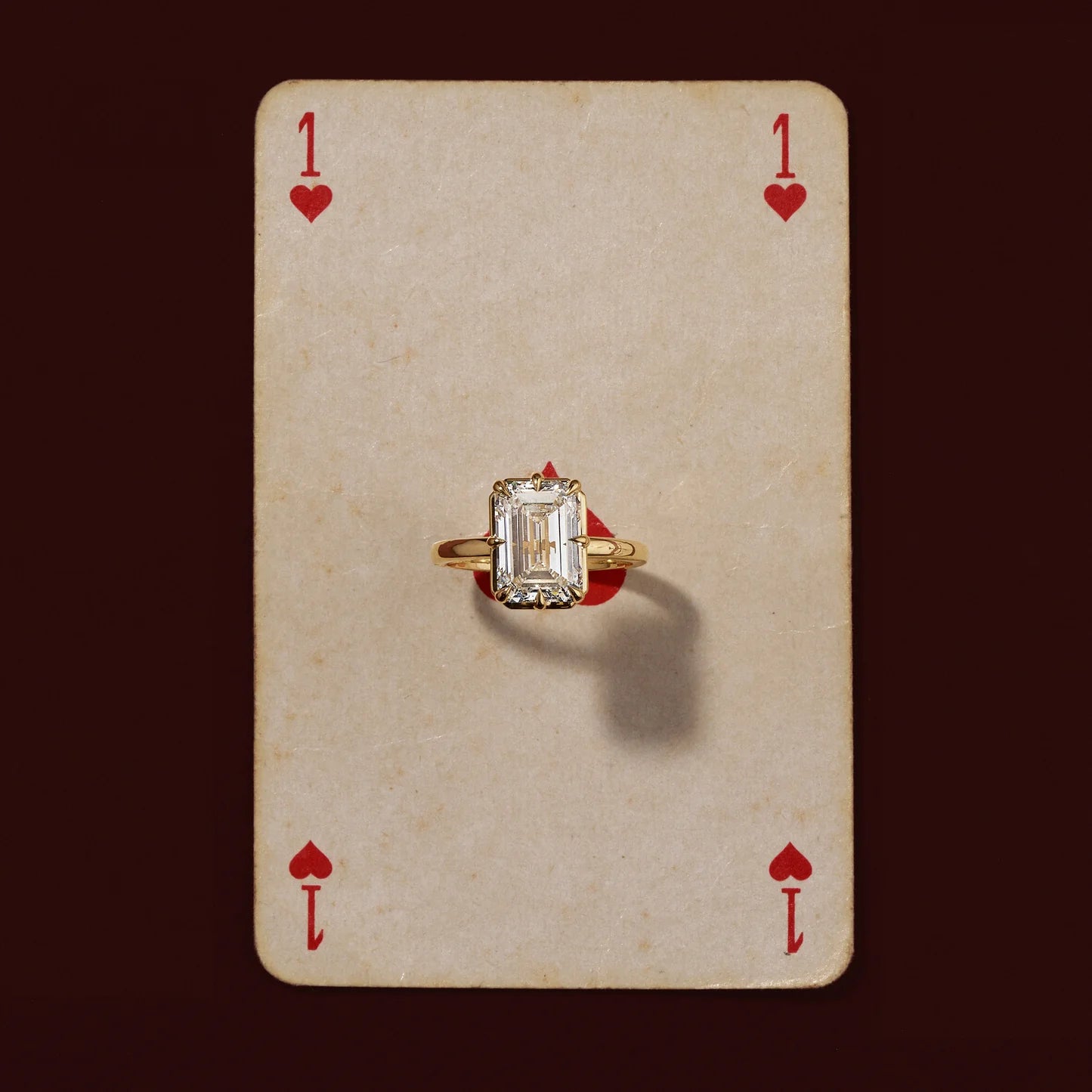 2.50CT Emerald Cut Lab Grown Diamond Bezel Solitaire Engagement Ring