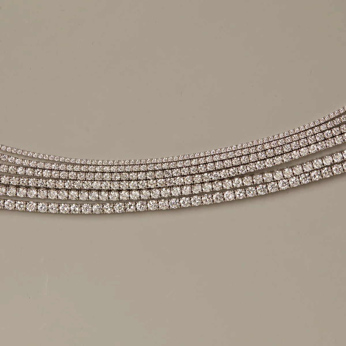 5.0ct Round Lab Grown Diamond Tennis Bracelet