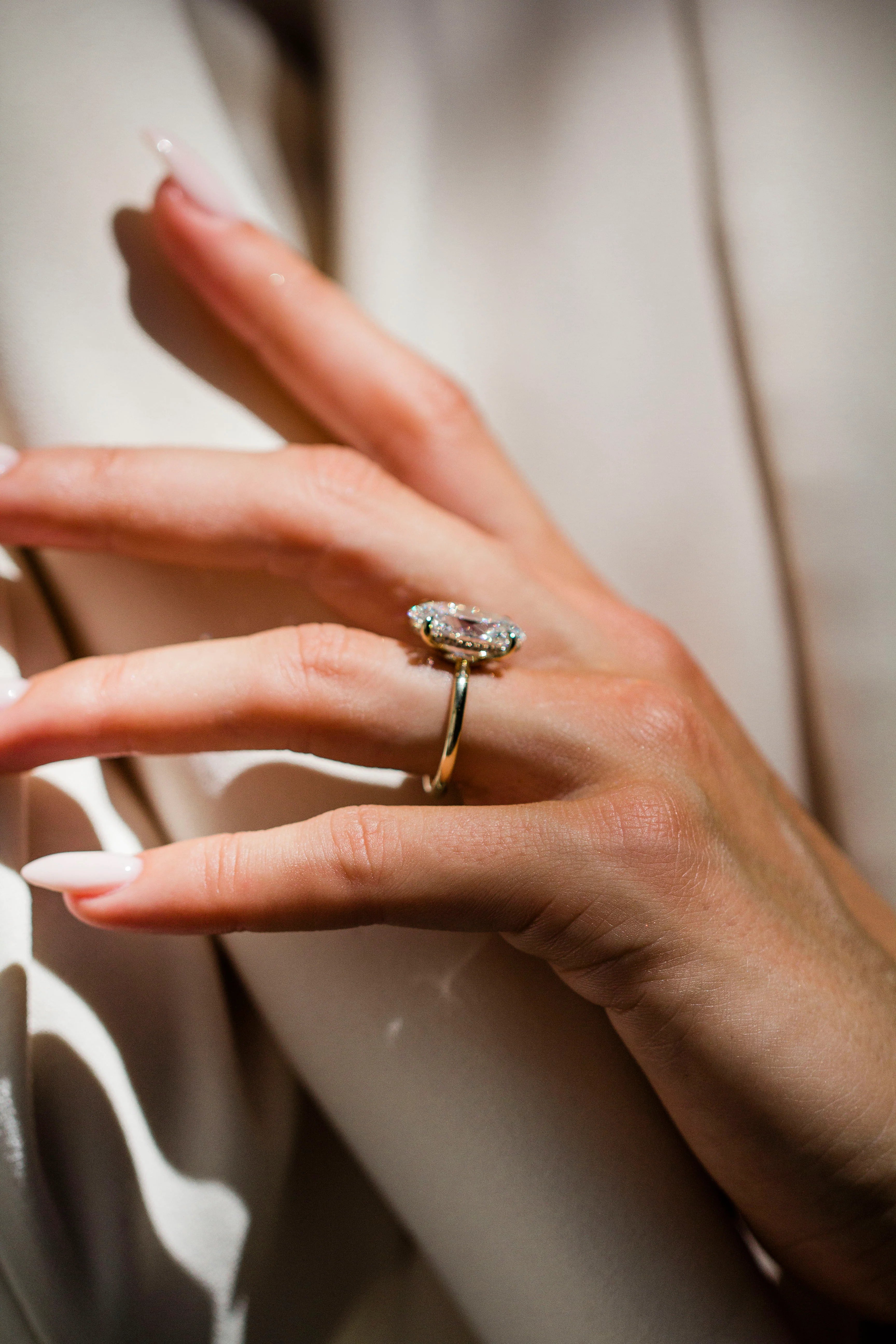 6.0CT Oval Lab Grown Diamond Solitaire Engagement Ring