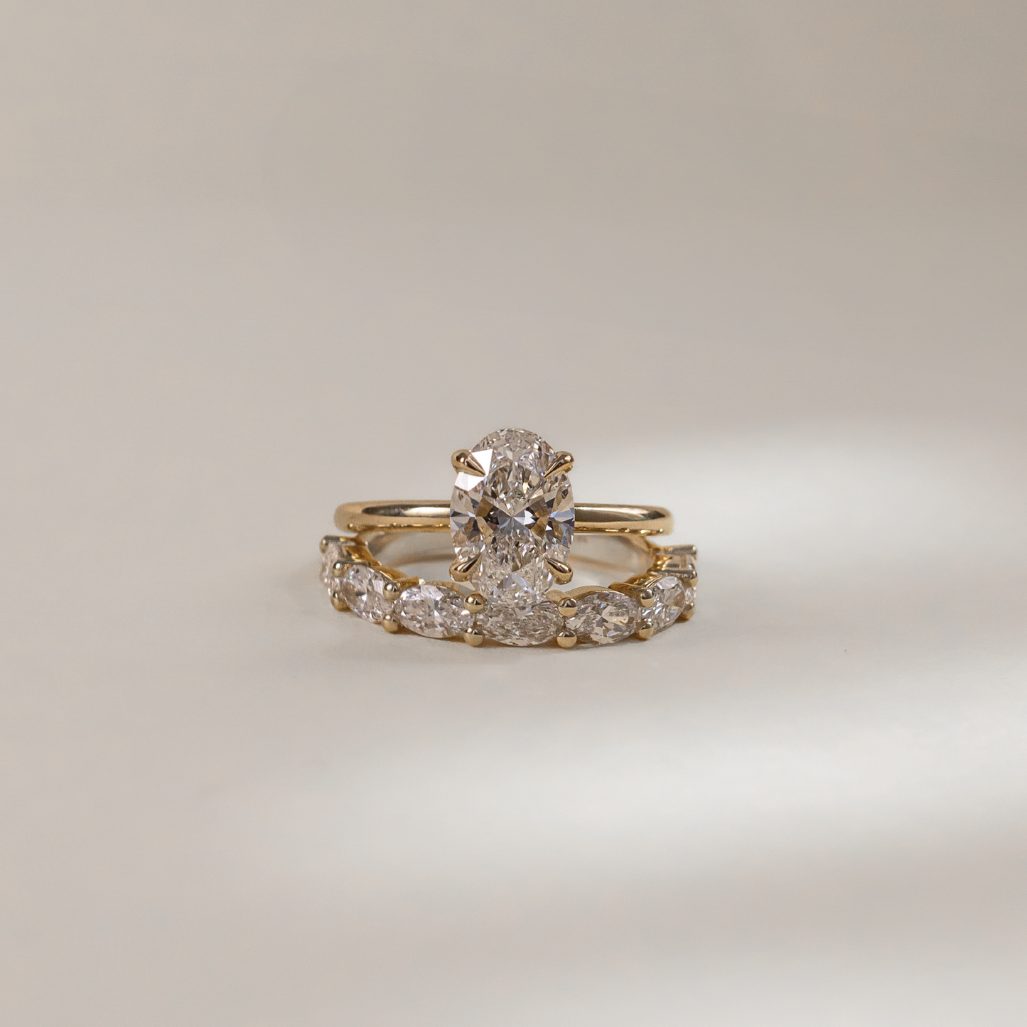 2.50CT Oval Cut Lab Grown Diamond Solitaire Engagement Ring